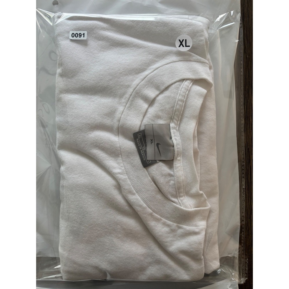 Nike Mens Graphic T-Shirt White Abstract Swoosh Logo XL Short Sleeve Tee - Picture 6 of 6